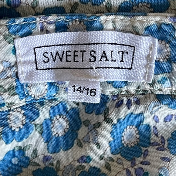 Sweet Salt Floral Blue Dress - Picture 3 of 5